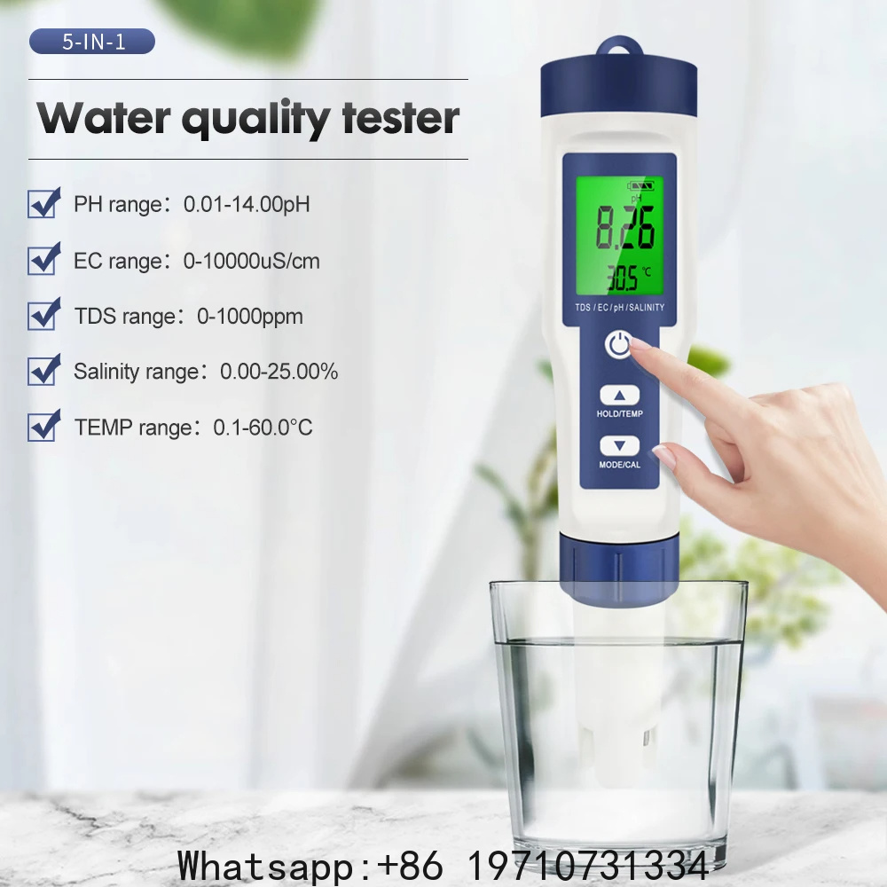 Ec Meter Digital - 5 In 1 Dijital PH Ölçer