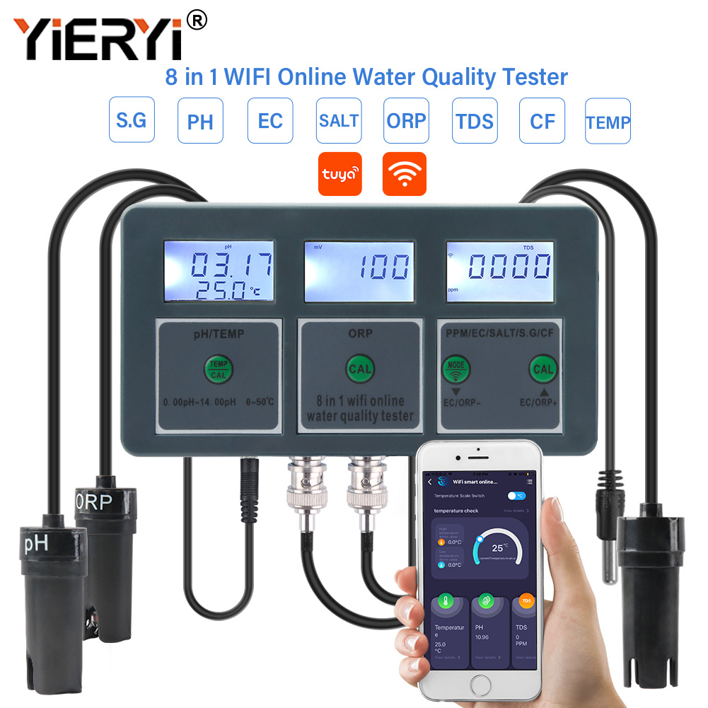 Ec Meter Digital - Yieryi WiFi Tuya Akıllı PH ORP