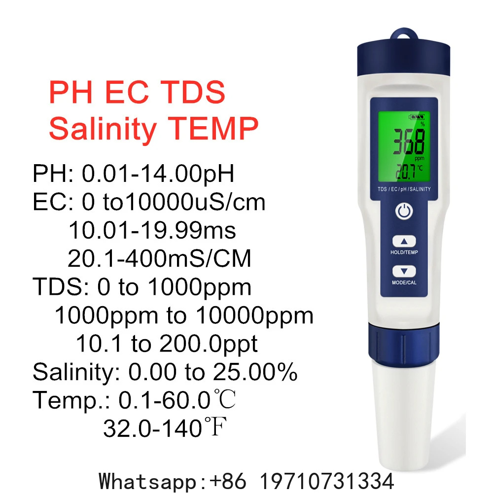 5 In 1 Dijital PH Ölçer TDS EC - Ec Meter Digital incelemesi ve fiyatı