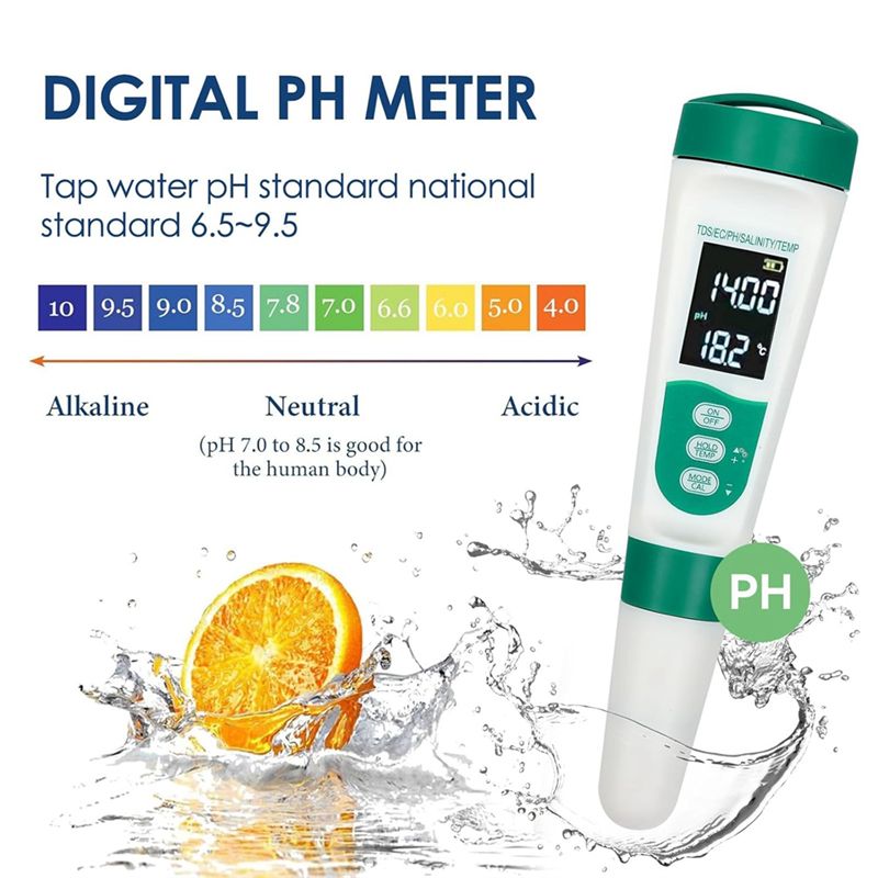 AT02-5 In1 Dijital PH Ölçer So - Ec Meter Digital incelemesi ve fiyatı