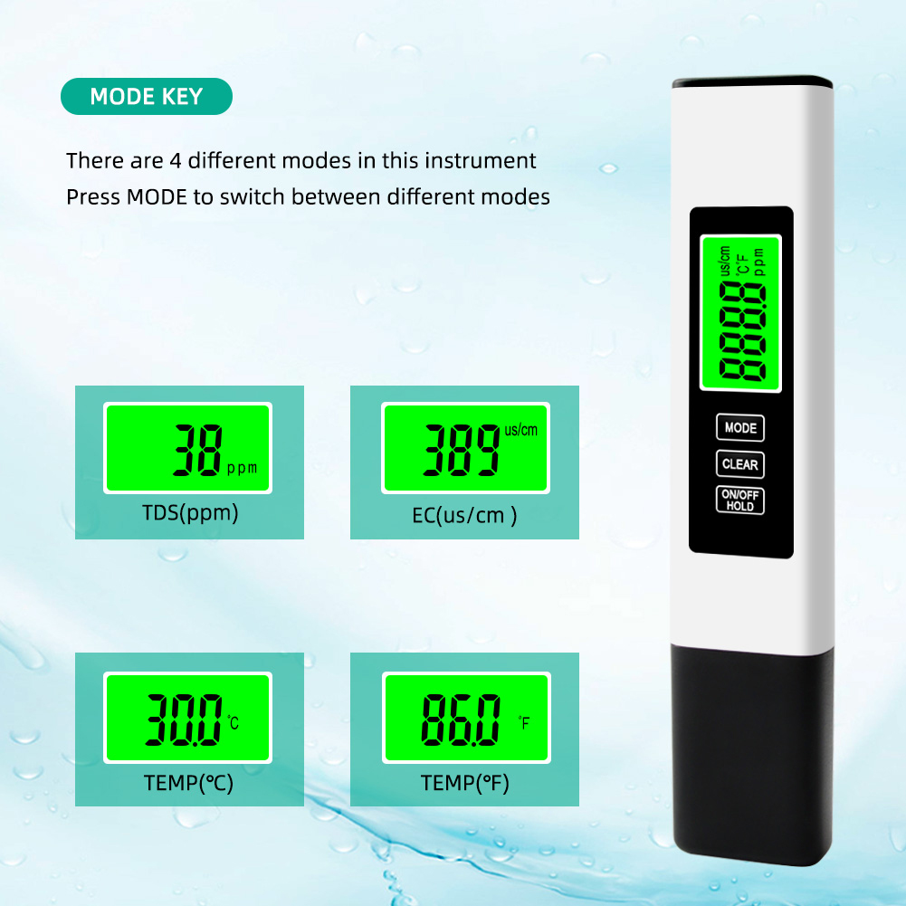 4'ü 1 Arada Dijital Su Test Ci - Ec Meter Digital incelemesi ve fiyatı