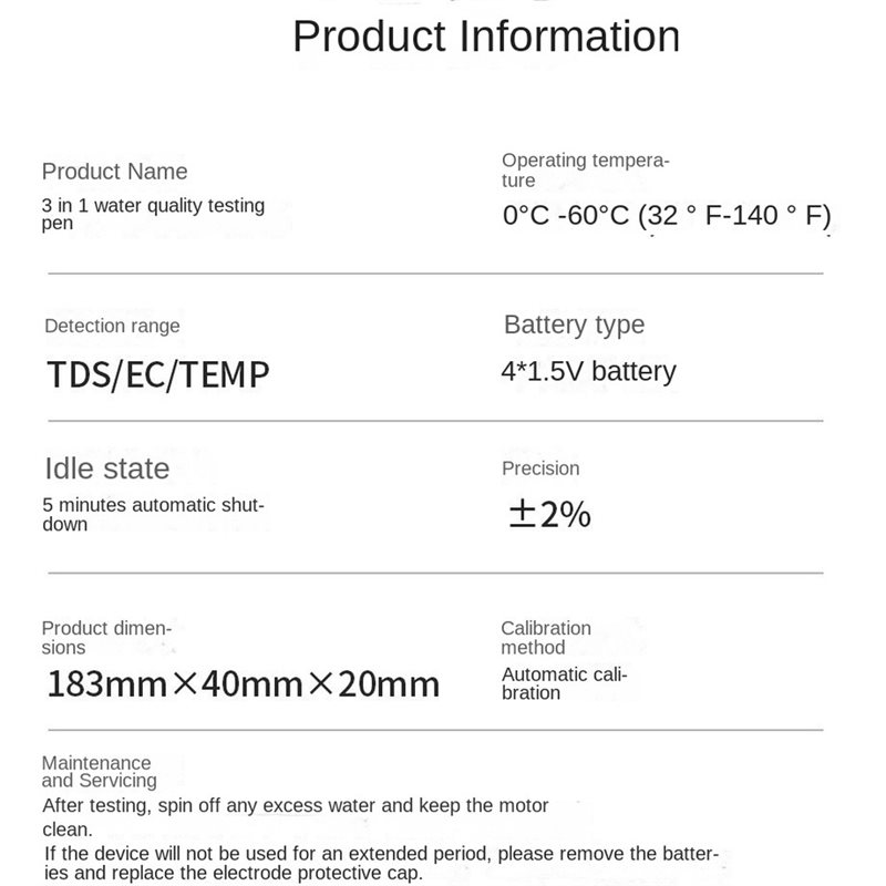 [B17B!】 İçme Suyu, Yüzme Havuz - Ec Meter Digital incelemesi ve fiyatı